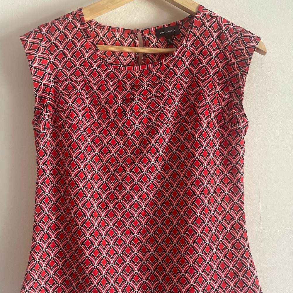 Blue and red the limited blouse